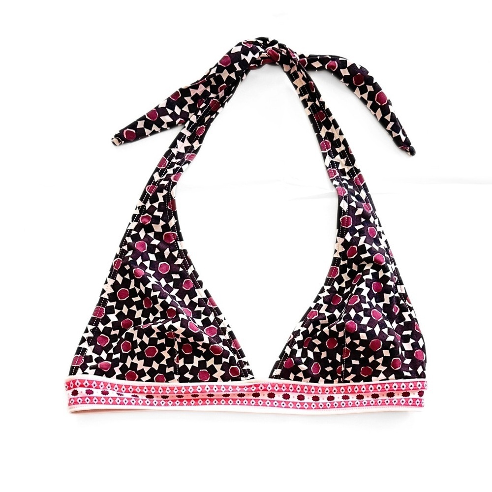 Kate Spade Halter Bikini Top Women S Swim Suit Coronado Beach Brown Pink Preppy